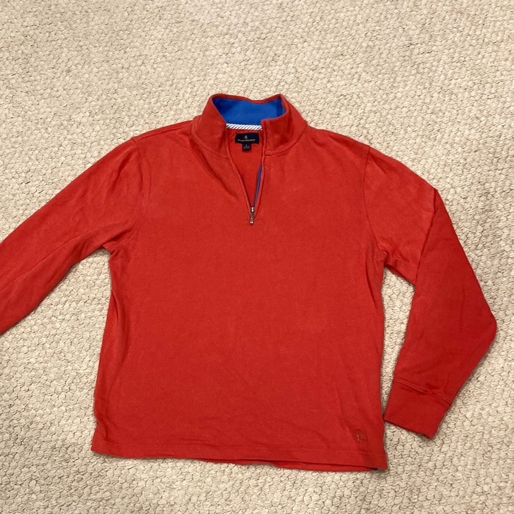 Men’s Brooks Brothers cotton quarter zip. Small